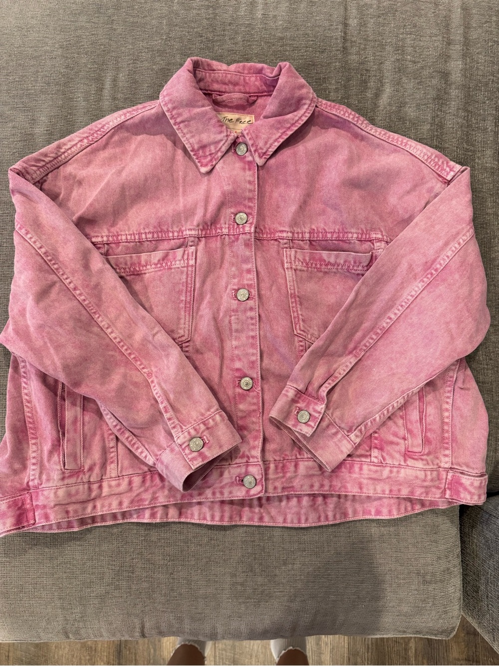 Pink opal Swing Denim Jacket - Women